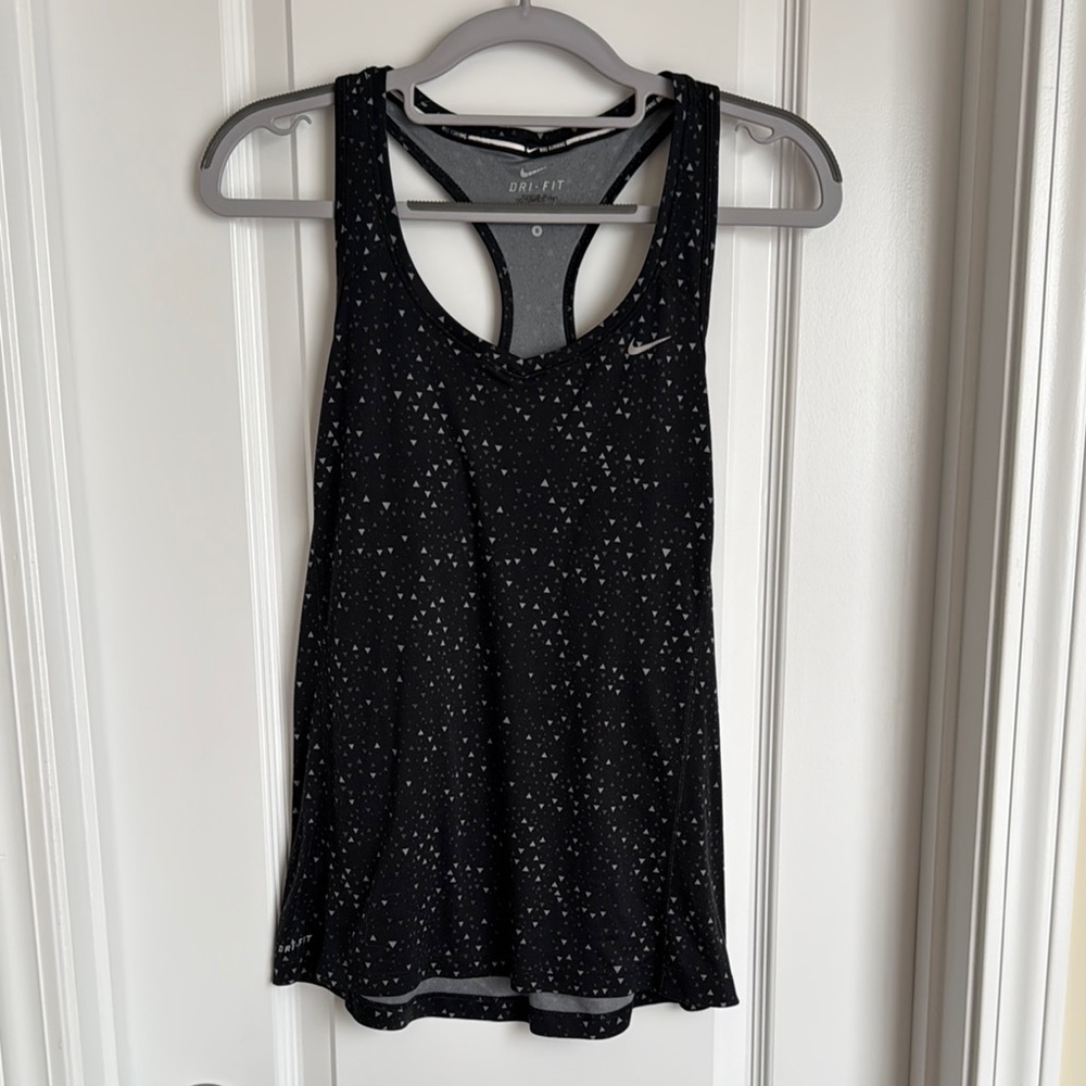 Nike Women's Black Speckled Tank Top